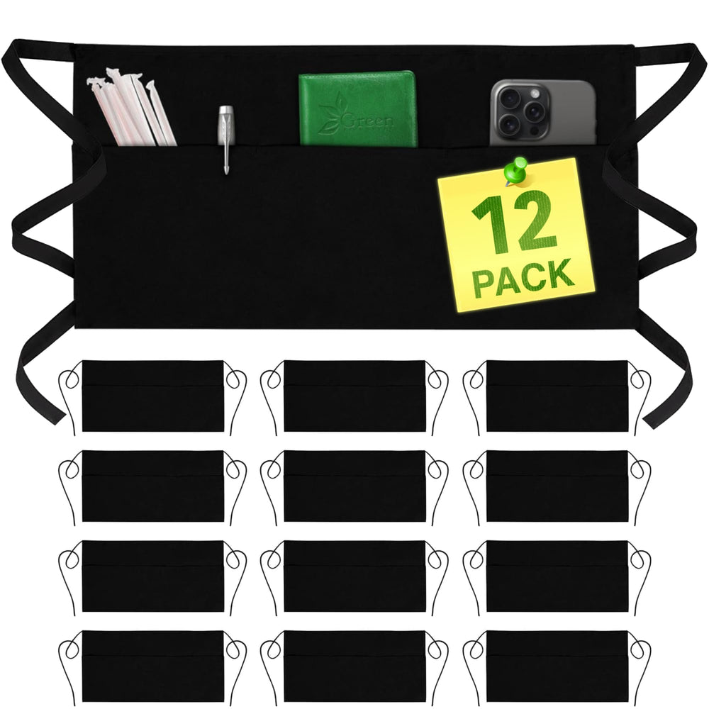 GREEN LIFESTYLE tablier face avant noir, look professionnel et pratique