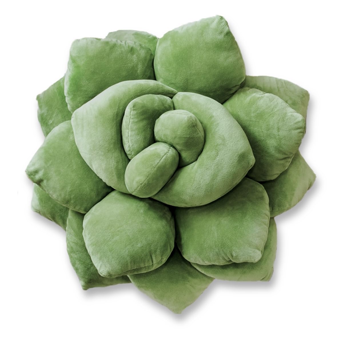 Green Philosophy Co. coussin Succulent face avant présentant une forme florale décorative et apaisante