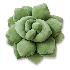 Green Philosophy Co. coussin Succulent face avant présentant une forme florale décorative et apaisante