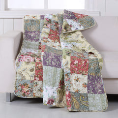 Greenland Home gros plan sur la texture matelassée et coutures, tenue et confort visibles