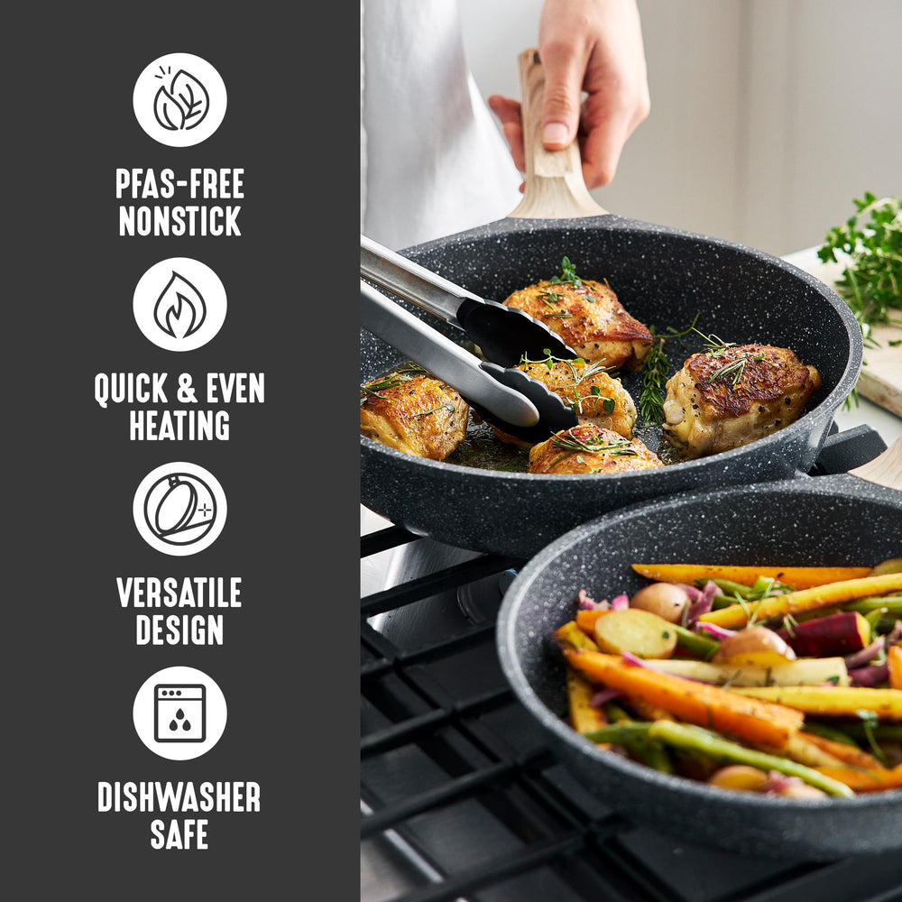 GreenLife poêle en usage cuisson d'omelette sans accrocher
