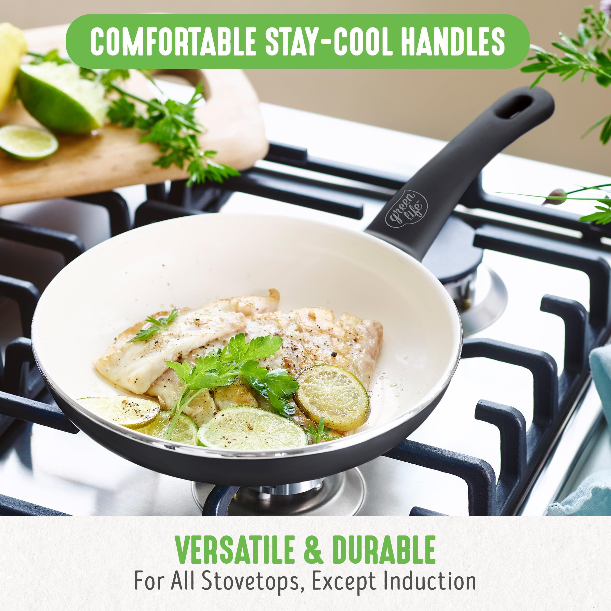 GreenLife produit en situation cuisine illustrant polyvalence et gain d'espace