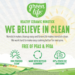 GreenLife couvercle en verre filtrant pour surveiller et égoutter facilement