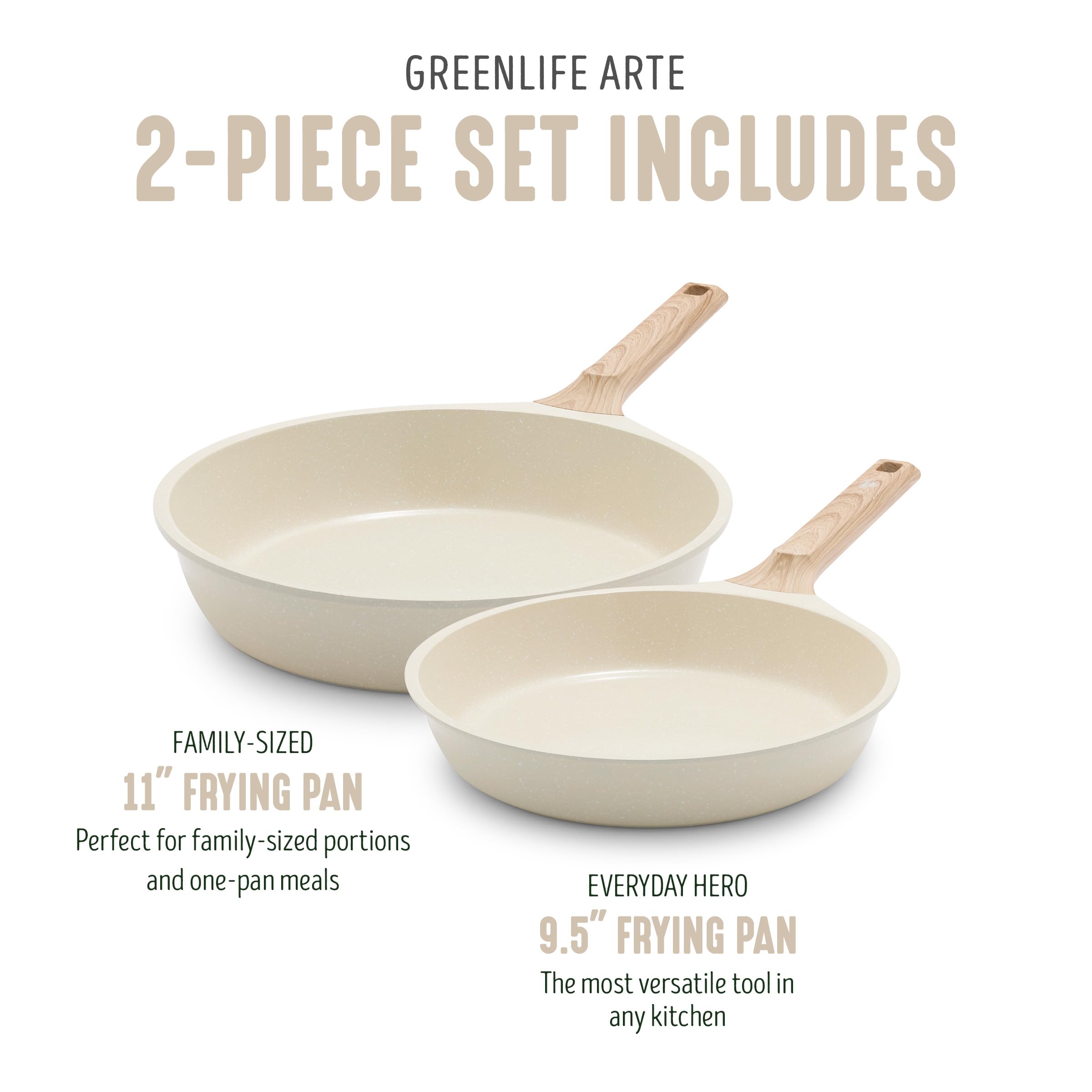 GreenLife fond compatible induction pour chaleur homogène