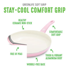 GreenLife poignée Soft Grip gros plan confort et prise sûre