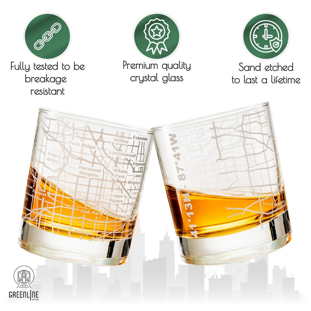 Greenline Goods profil du verre avec base lourde, stabilité en main