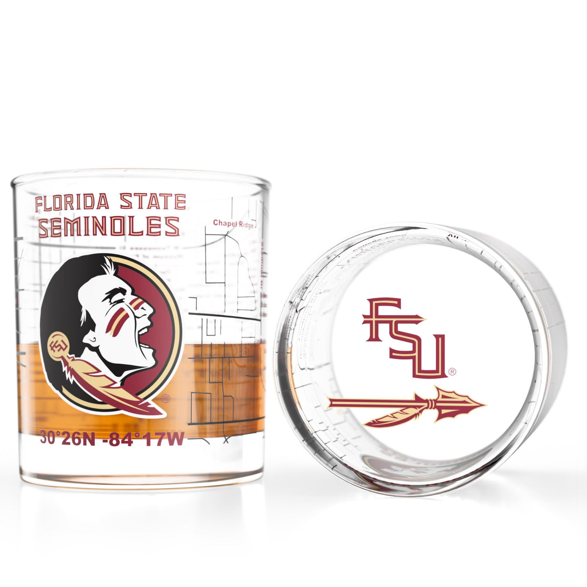 Greenline Goods verre devant FSU montrant logo et carte, parfait pour collection