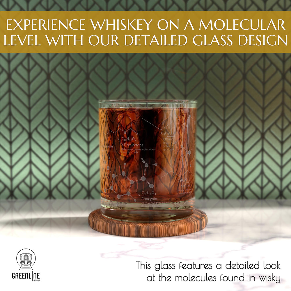 Greenline Goods verre face avant 10 oz montrant la silhouette et l'usage bar