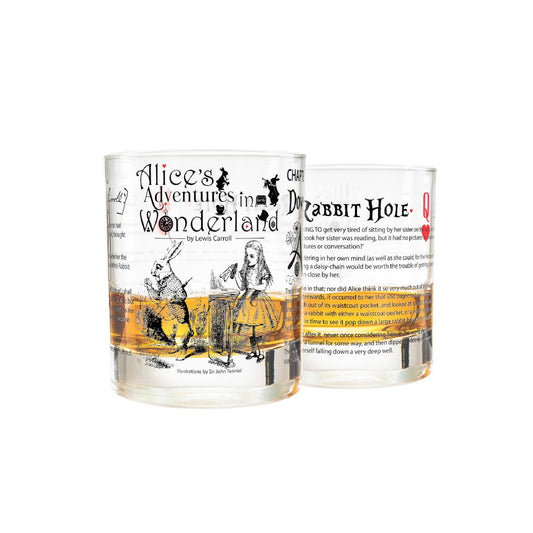 Greenline Goods verre à whisky face avec scènes littéraires, esthétique élégante