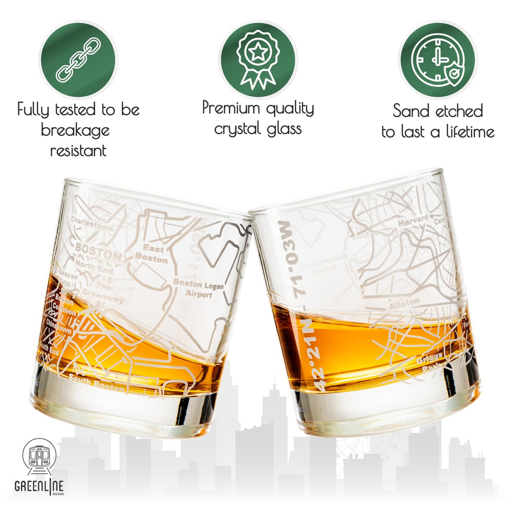 Greenline Goods coffret ouvert contenant les deux tumblers prêts à offrir