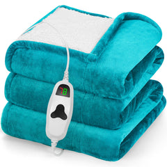 greenoak couverture chauffante face avant en flanelle douce offrant chaleur et confort