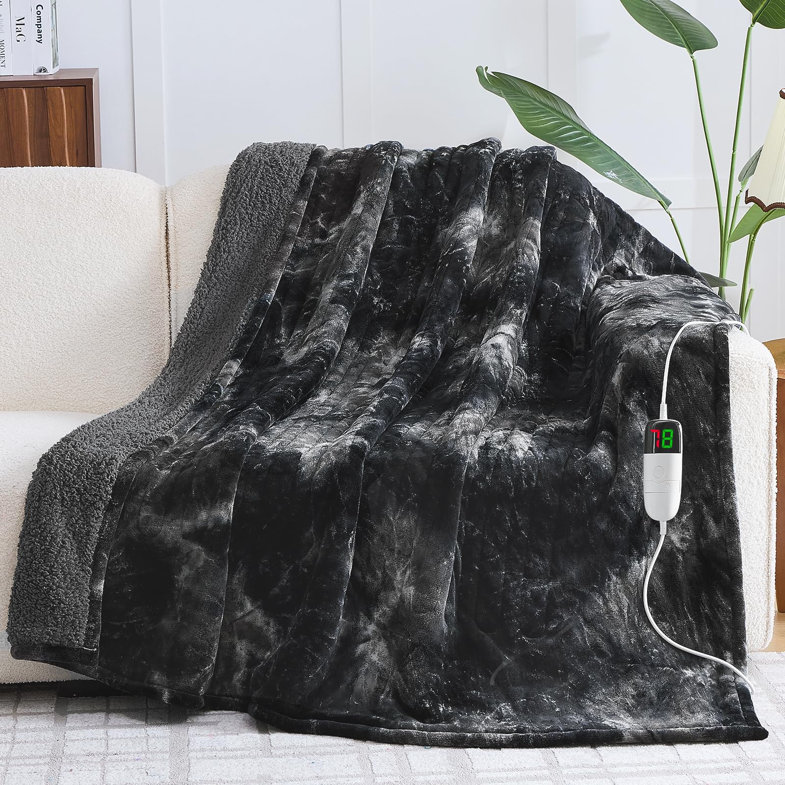 greenoak plaid devant noir montrant chaleur et confort instantané