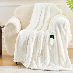 greenoak couverture face avant blanche montrant douceur et style