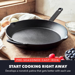 GreenPan x Bobby Flay gros plan texture fonte pour meilleur brunissage