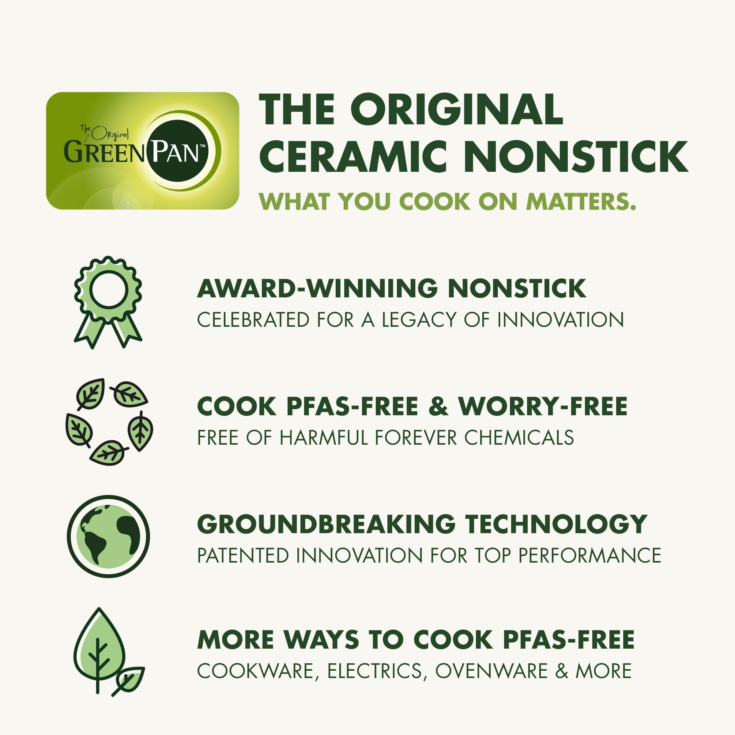 GreenPan poêle dans une cuisine moderne mise en scène lifestyle pour usage quotidien fiable