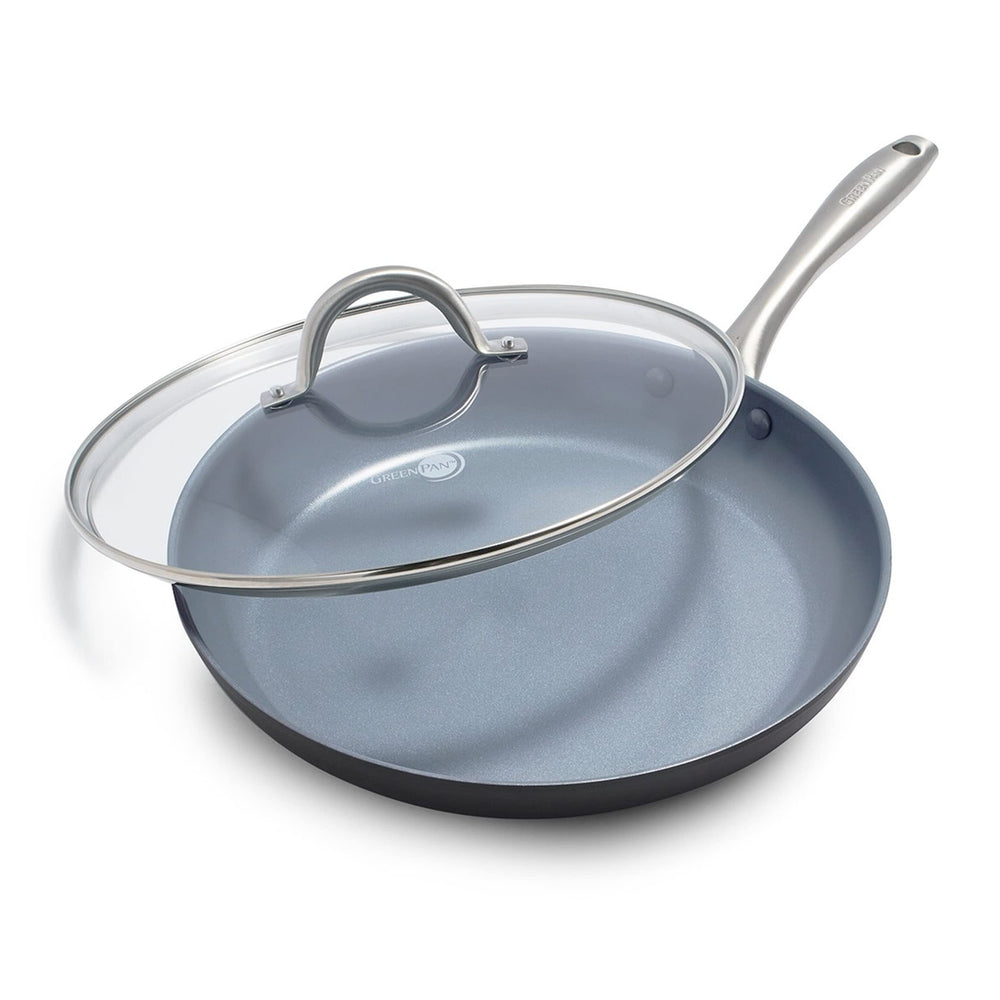 GreenPan poêle Lima face avant avec couvercle, permet cuisson uniforme