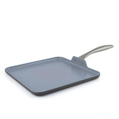 GreenPan poêle-gril face avant montrant surface carrée et finition durable