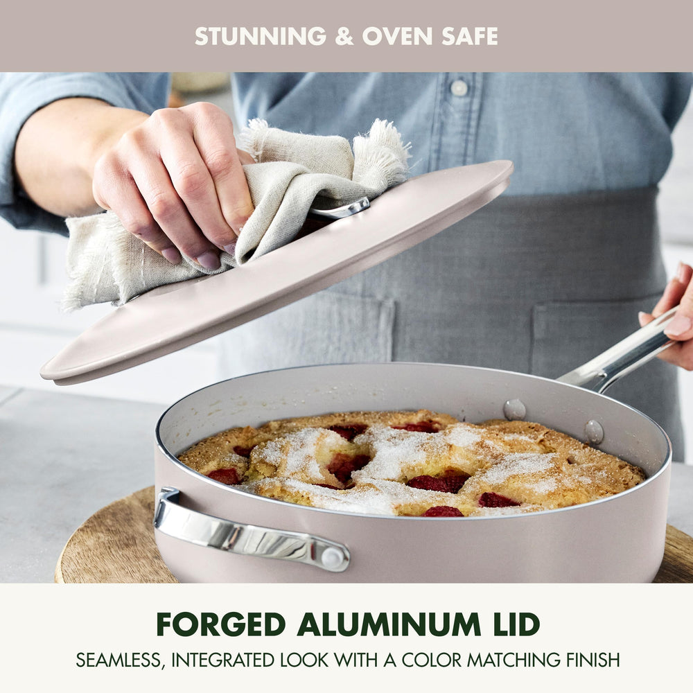GreenPan sauteuse 4,37 QT avec couvercle pour mijotés et sauts rapides