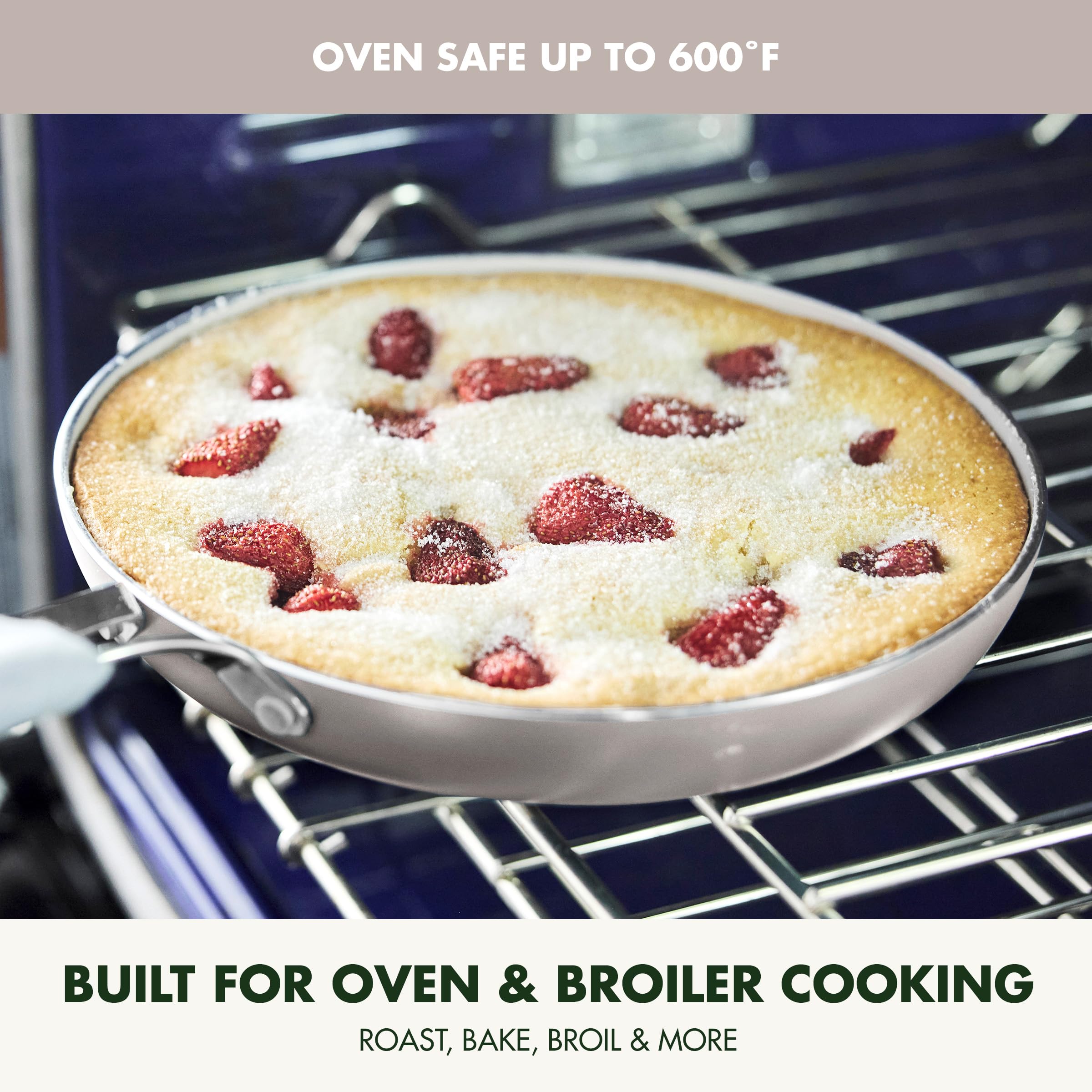 GreenPan set en usage sur feu à induction pour cuisson uniforme