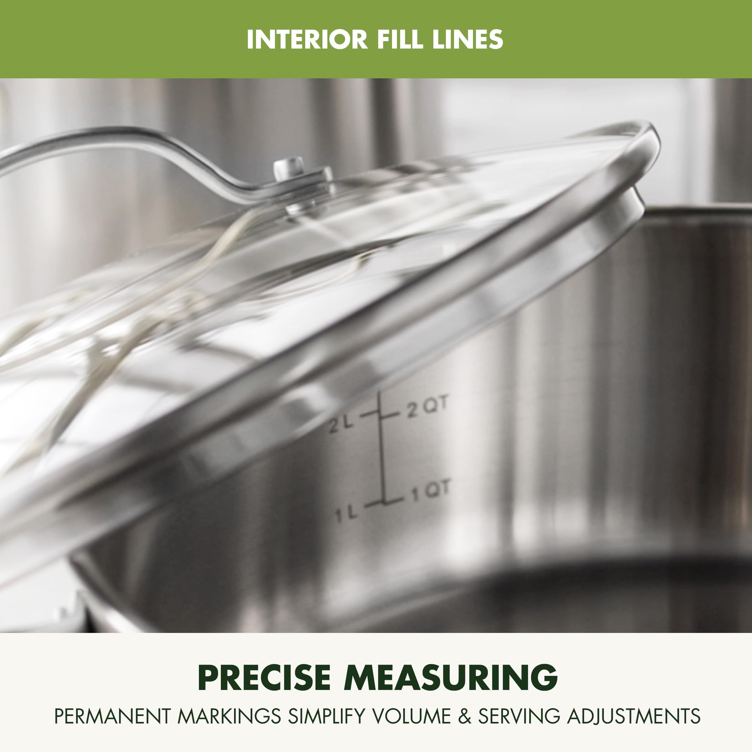 GreenPan panier vapeur acier inox inclus pour cuisson saine