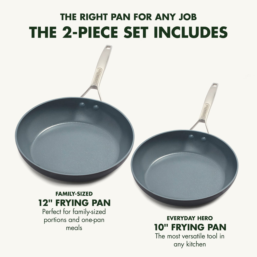 GreenPan poignée inox rivetée ergonomique offrant prise sûre et confort