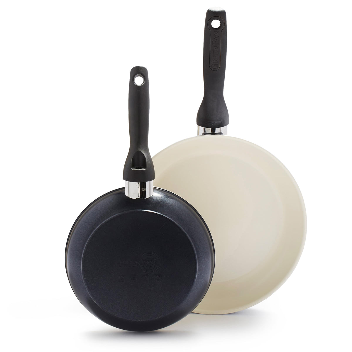 GreenPan poêle Rio face avant montrant finition noire et design coloré pour cuisine moderne