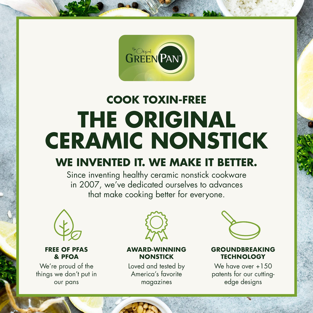 GreenPan casserole Rio posée dans une cuisine moderne illustrant style et praticité