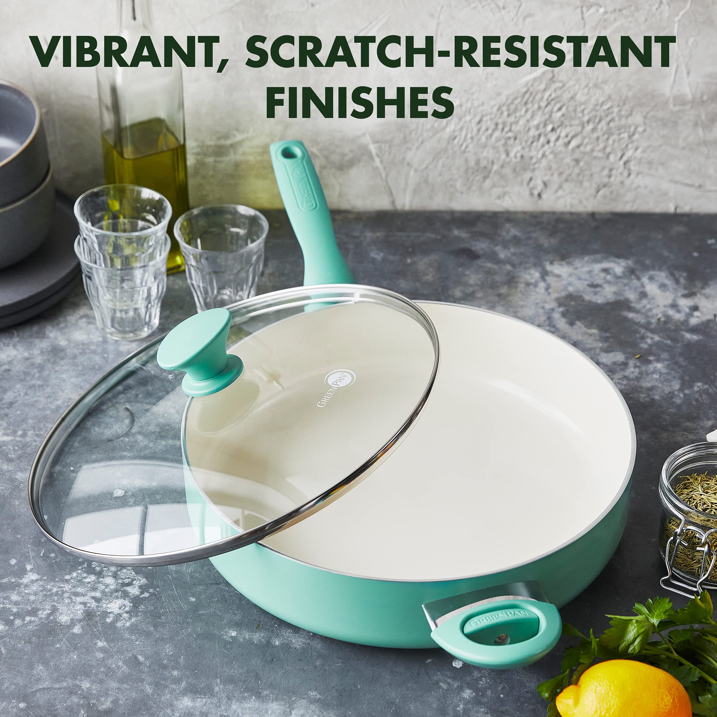 GreenPan couvercle en verre trempé conservant chaleur et humidité
