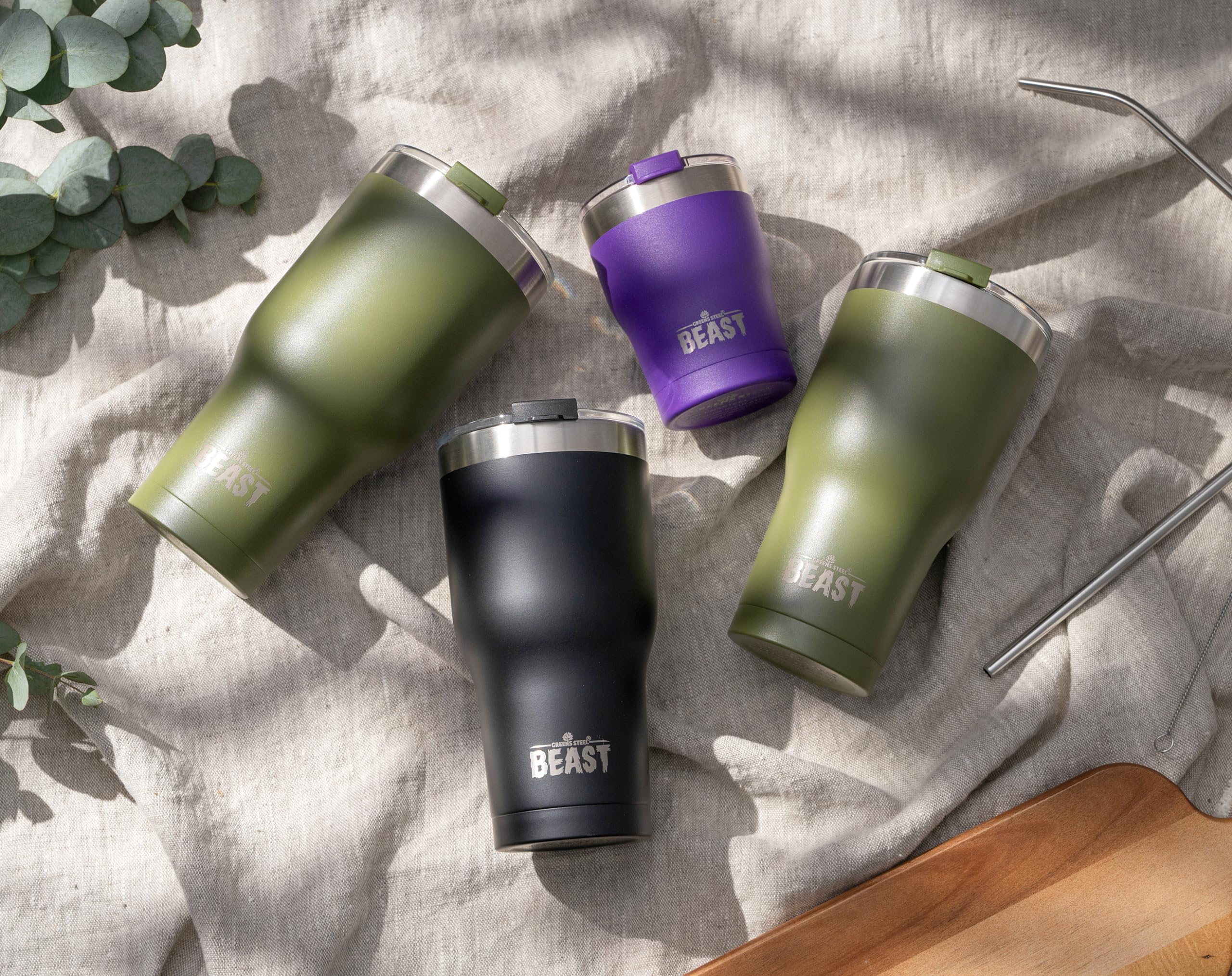 Greens Steel couvercle pop up anti-éclaboussure pour boire proprement