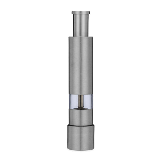 Grind Gourmet moulin face avant en acier inoxydable, design durable et élégant