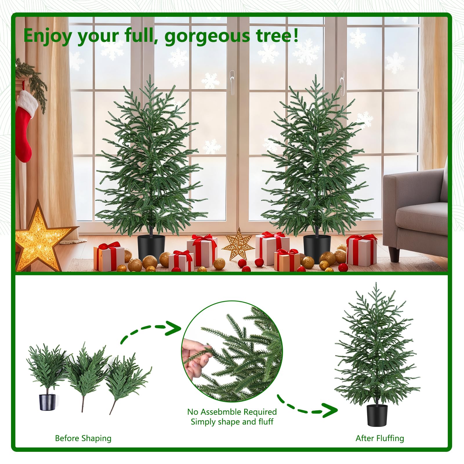 Grooy branches modulables faciles à façonner pour un rendu naturel