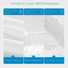 GRT jupe extensible attachée montrant maintien pour matelas profond