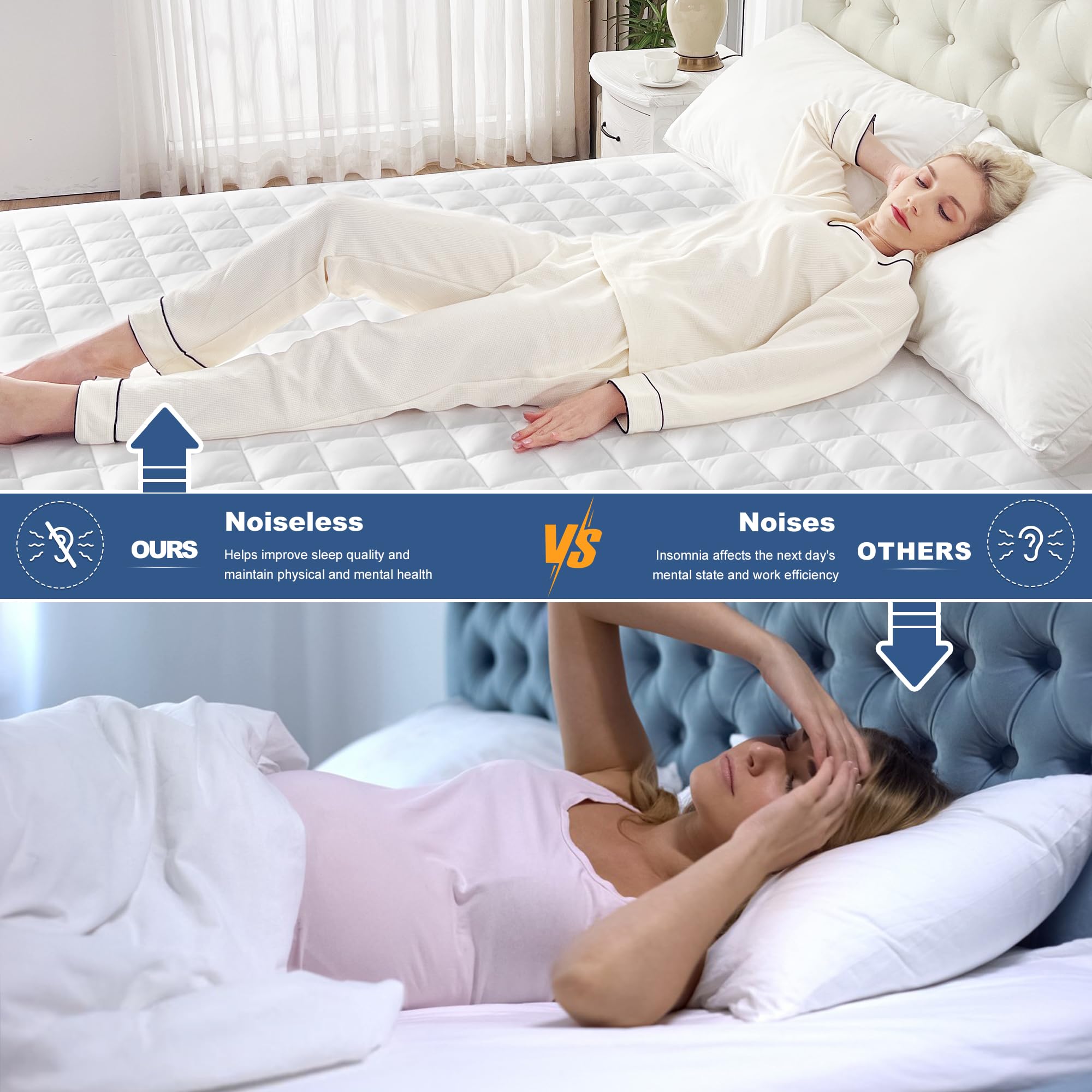 GRT protège-matelas en situation sur lit donnant confort et hygiène