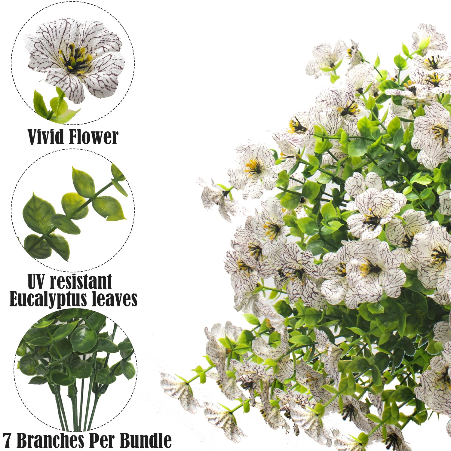 Grunyia bouquet placé dans jardinière, apporte couleur sans entretien