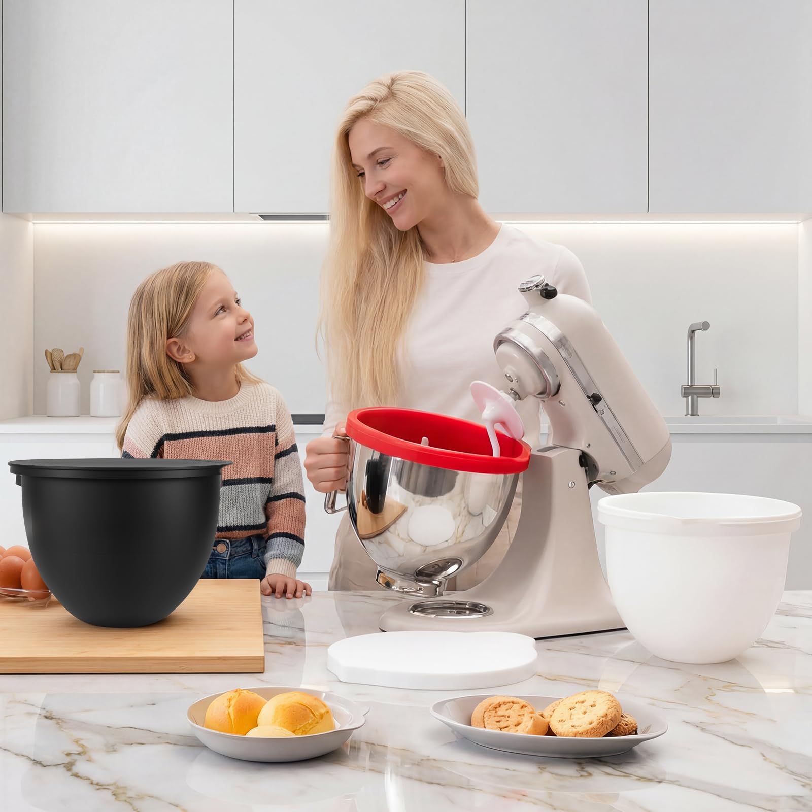 GuanQiao gros plan insert en silicone illustrant la flexibilité et étanchéité