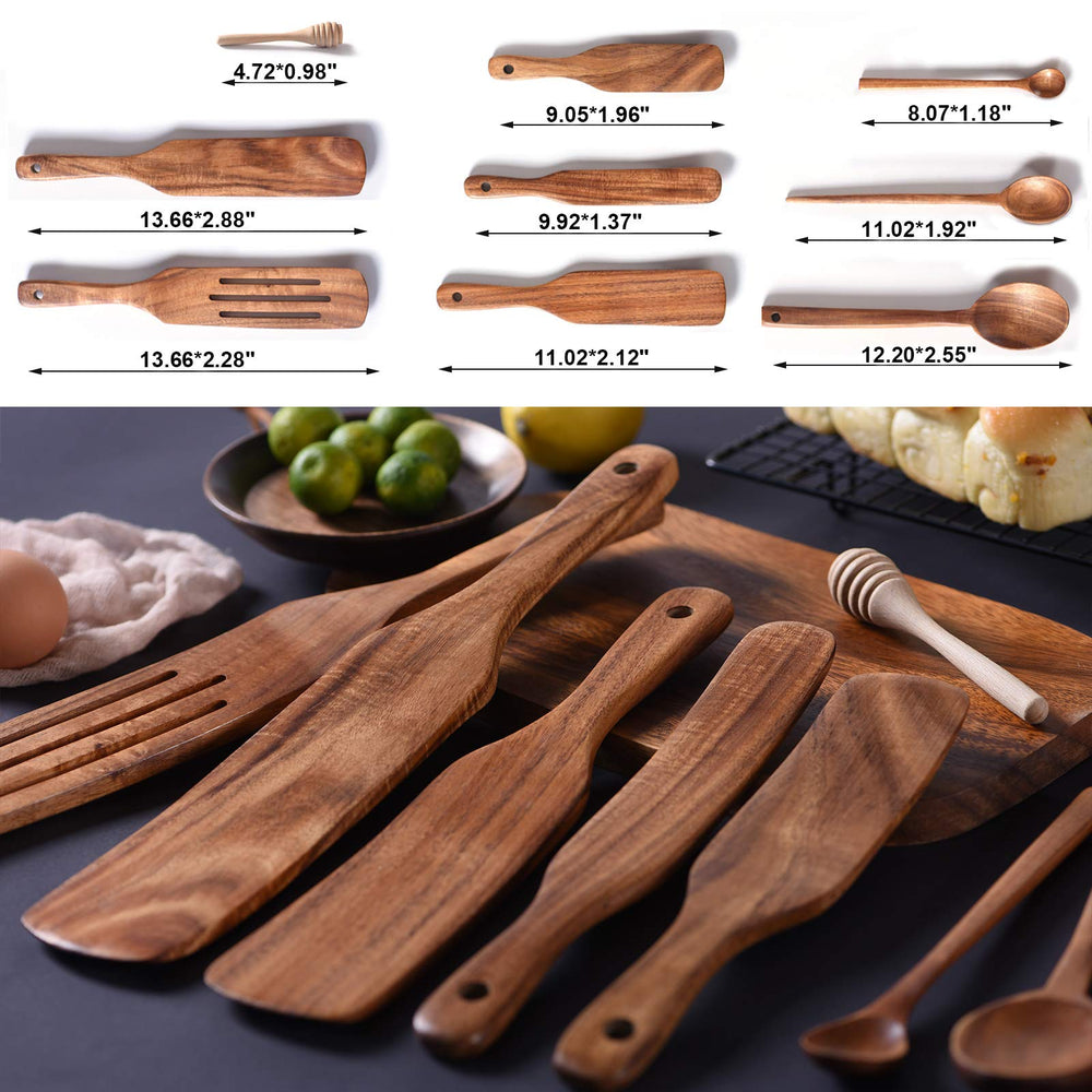 Gudamaye spurtle en action remuant une sauce, protège poêle antiadhésive