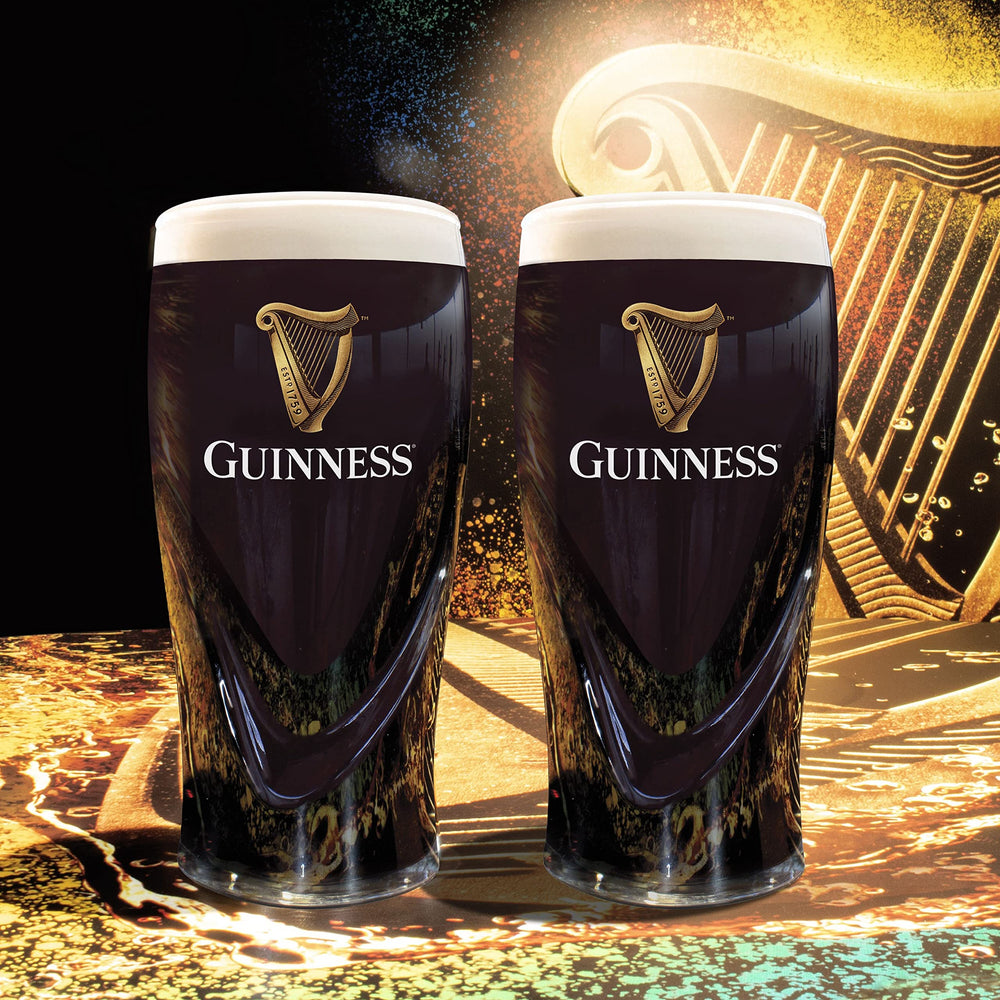 Guinness verres présentés en emballage cadeau élégant