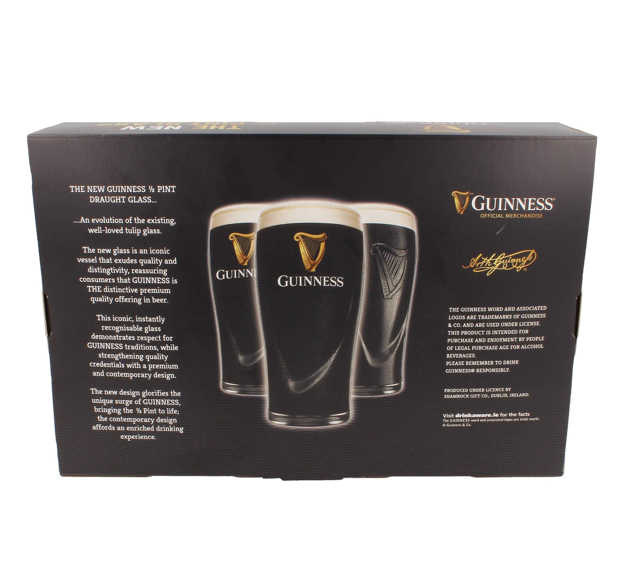 Guinness verres emballés bulles prêts à expédition, protection assurée