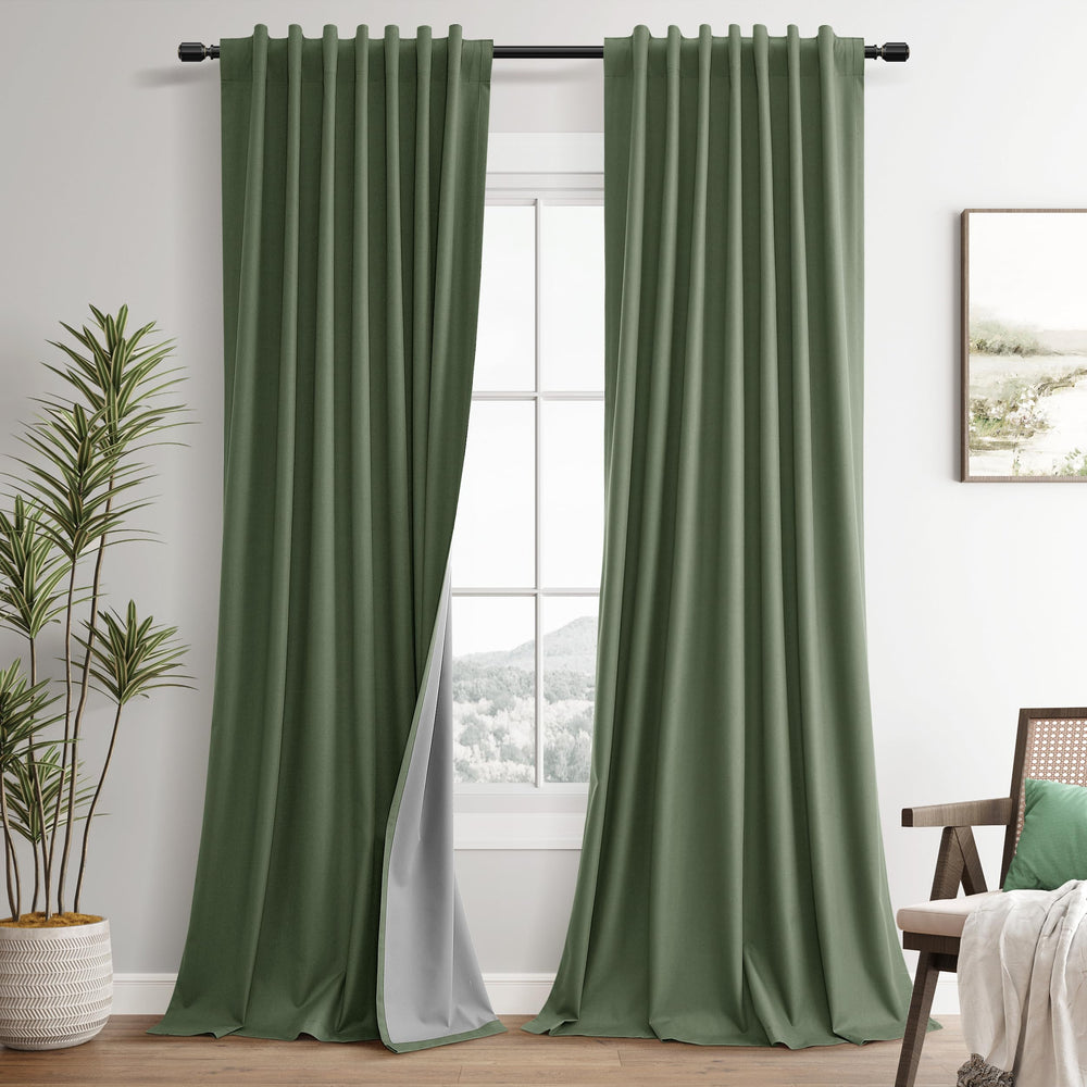 Guken face avant montrant couleur olive et tombé élégant pour décoration