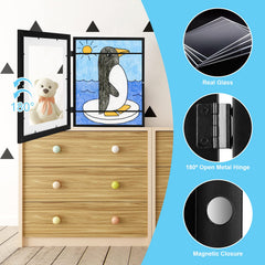 GULETHUN cadre accroché mural horizontal et vertical pour flexibilité d'affichage