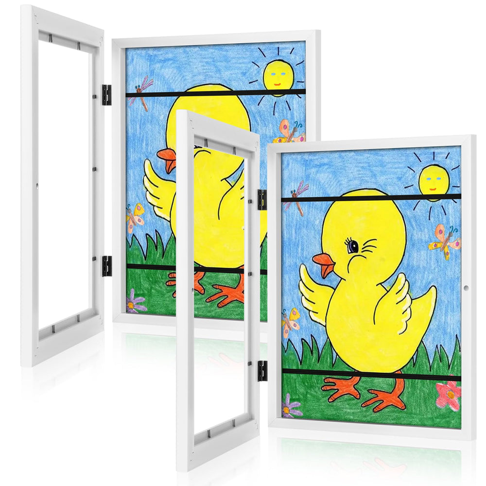 GULETHUN cadre devant blanc exposant dessin, finition élégante