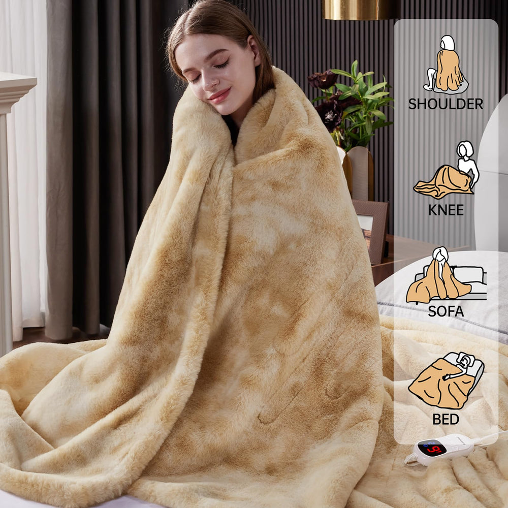 Guohaoi texture fausse fourrure douce pour confort moelleux