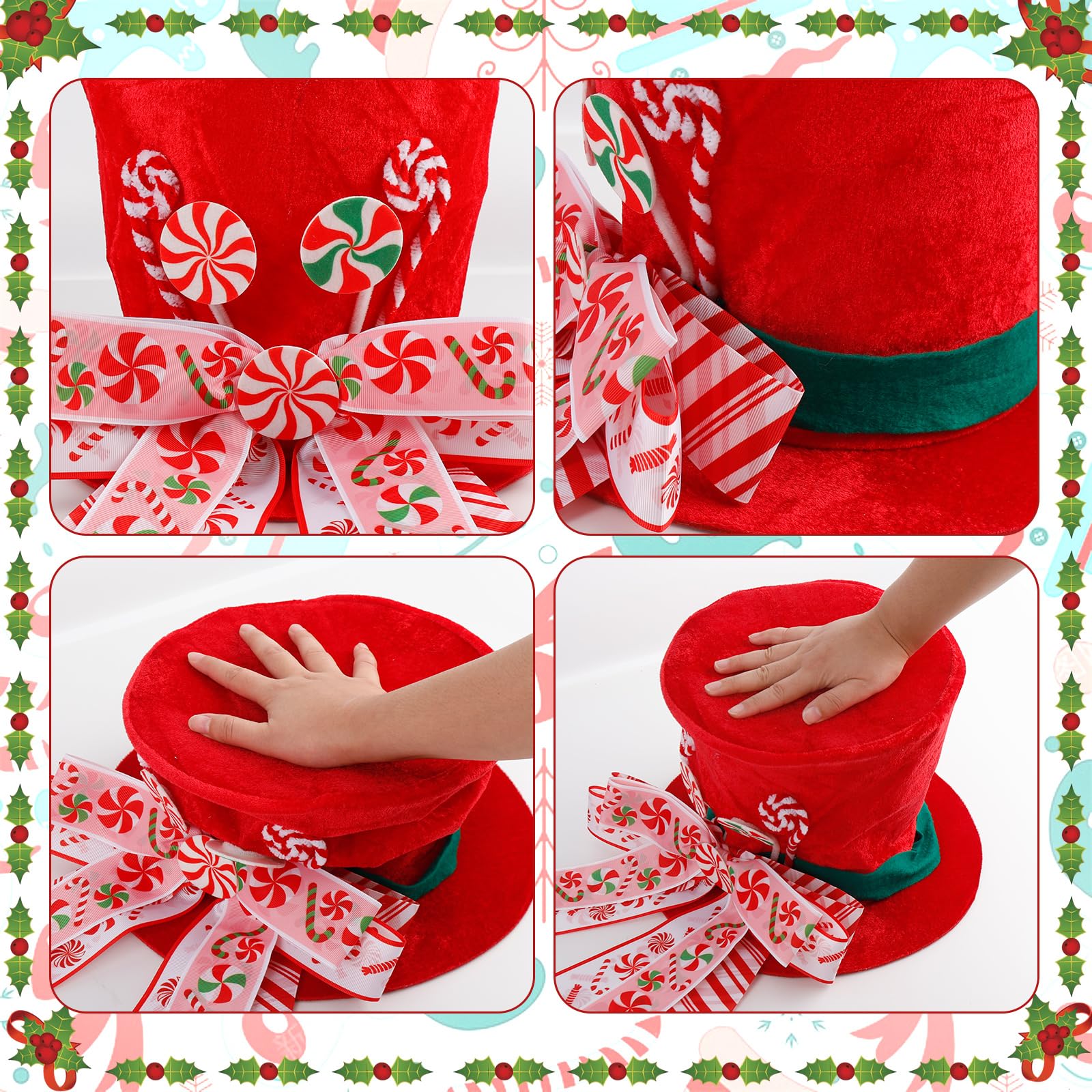 Gushu bonnet posé sur un sapin offrant une touche finale joyeuse