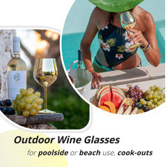 Gusto Nostro verre utilisé lors d’un pique-nique, durable et chic