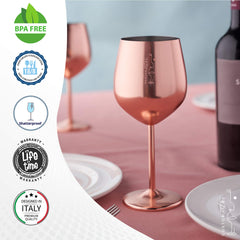 Gusto Nostro gros plan finition or rose montrant surface polie durable