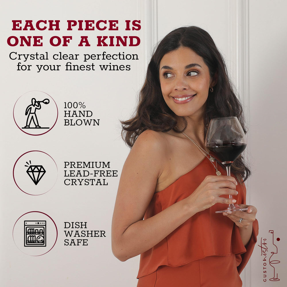 Gusto Nostro verre éclairé révélant brillance et transparence du cristal