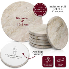 Gusto Nostro sous-verres côte à côte pour comparer taille et proportion