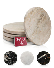 Gusto Nostro packaging avant montrant lot de 4 sous-verres prêt à offrir