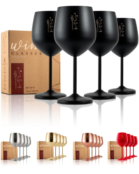 Gusto Nostro verre à vin face avant élégant pour service extérieur