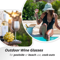 Gusto Nostro verre utilisé lors d'un pique-nique offrant praticité et style